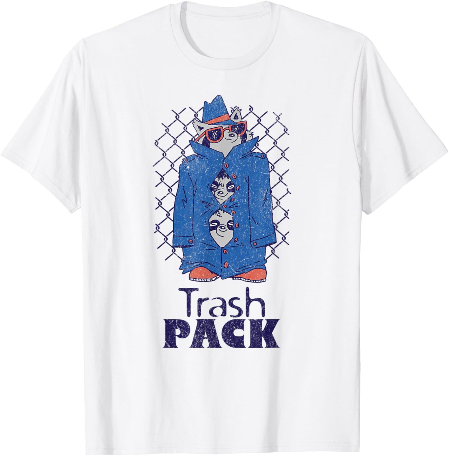 Trash Pack, Funny Racoon Trash Gang, Sarcastic Animal Retro T-Shirt