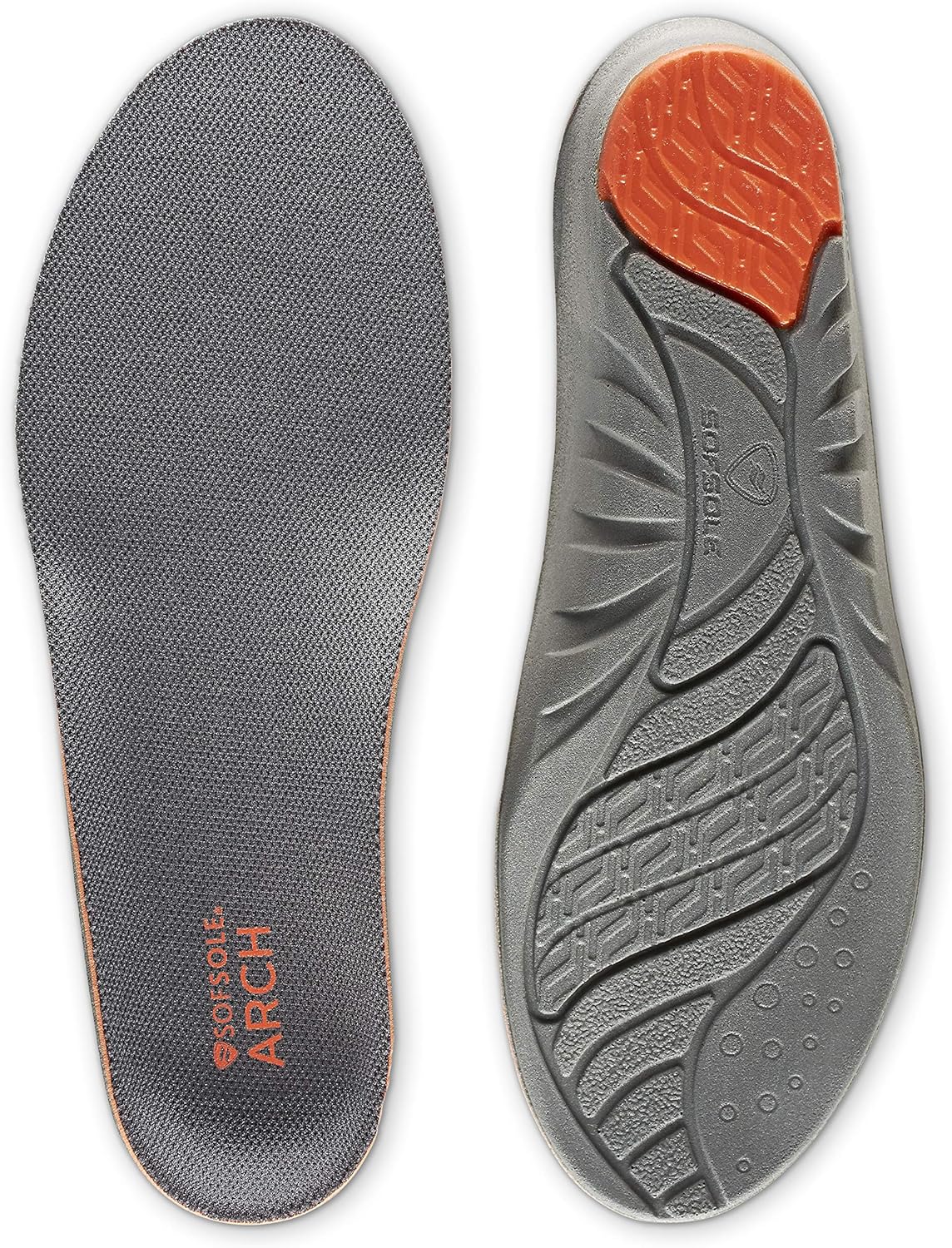 Sof Sole womens High Arch Performance Full-length Insole, Grey, 8 11 US