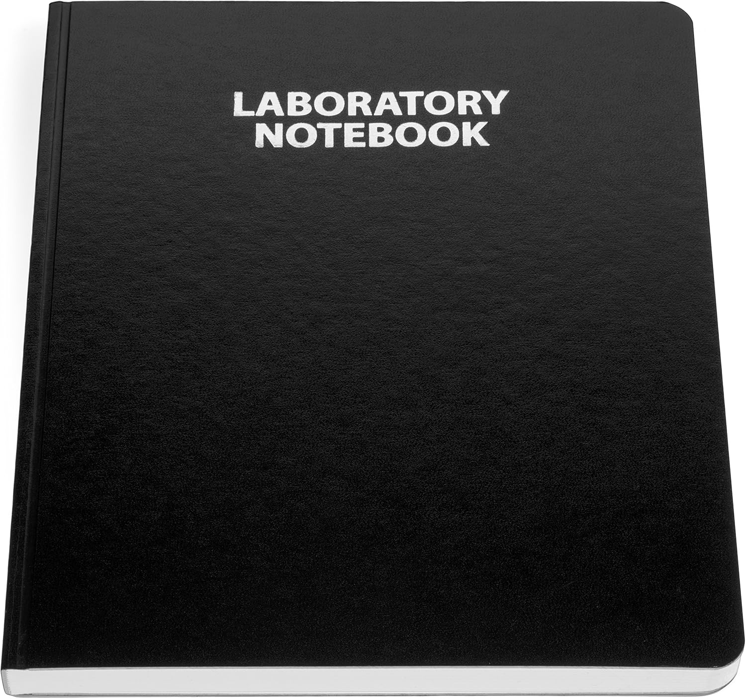 Flush Trimmed, Model #1201 Research Laboratory Notebook, 96 Pages, Smyth Sewn, 9.25 X 11.25, 4x4 Grid (Black Cover)
