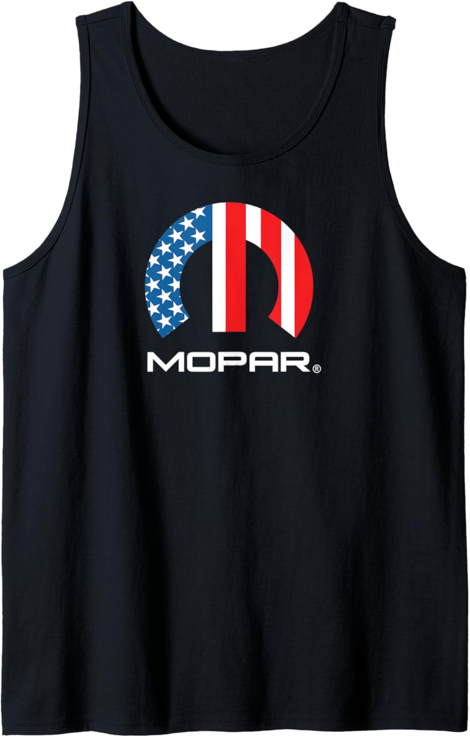 Mopar American Flag White Logo Tank Top