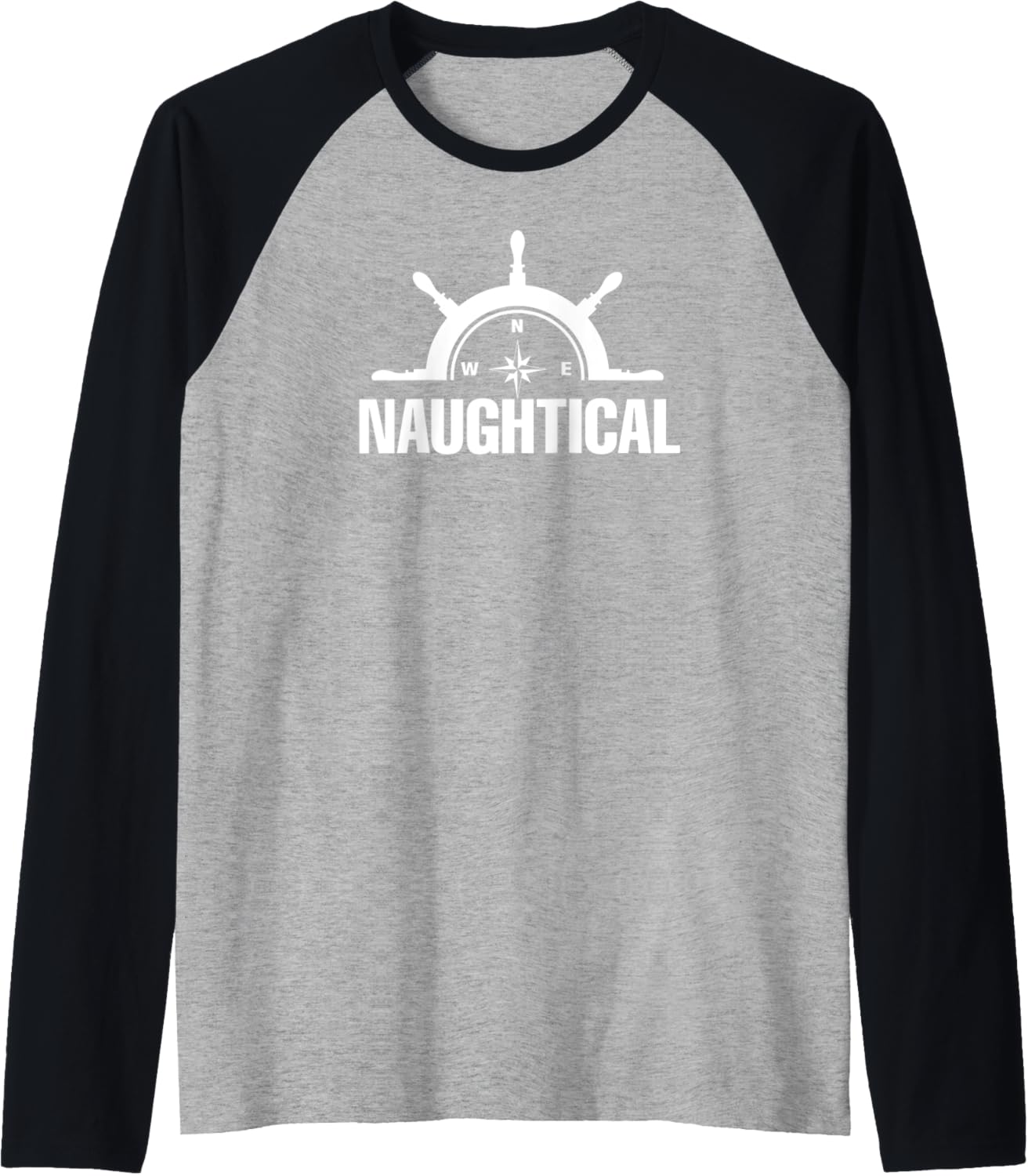 Sailors Or Captains Ship Or Boat Wheel Raglan Baseball Tee