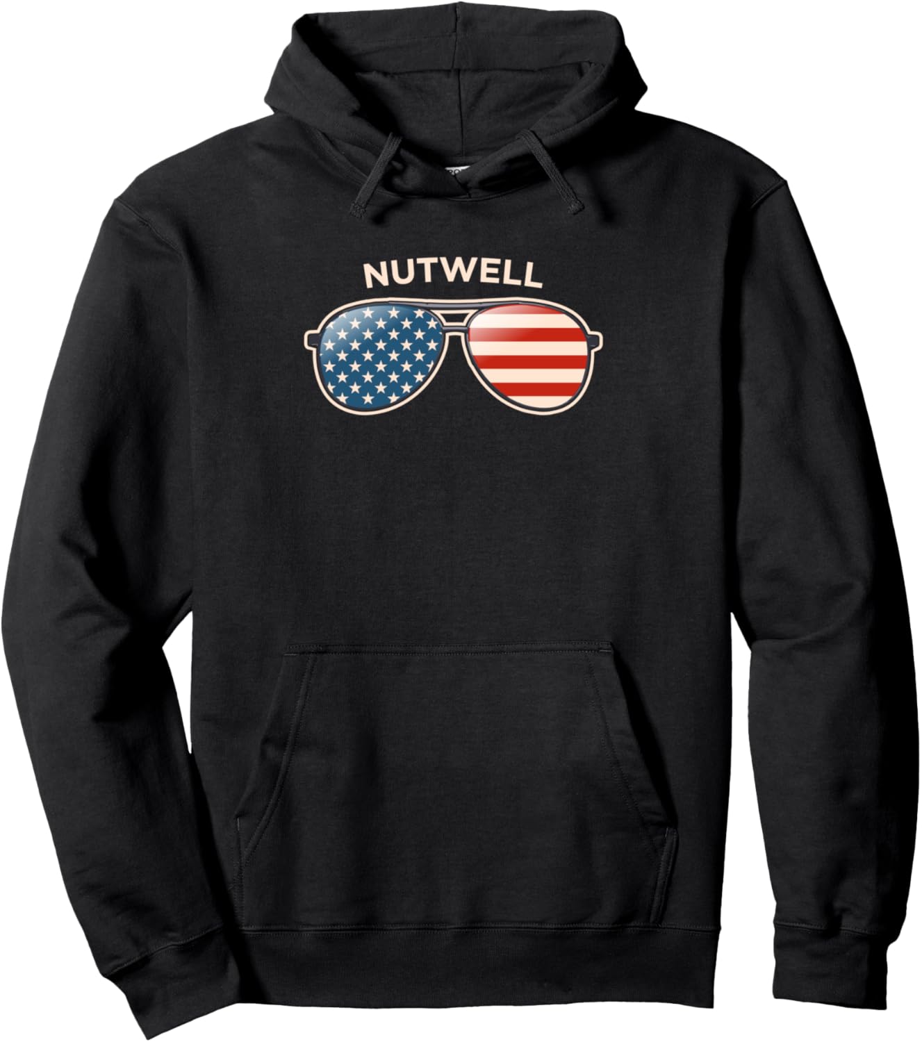 Nutwell, MD Vintage US Flag Sunglasses Pullover Hoodie