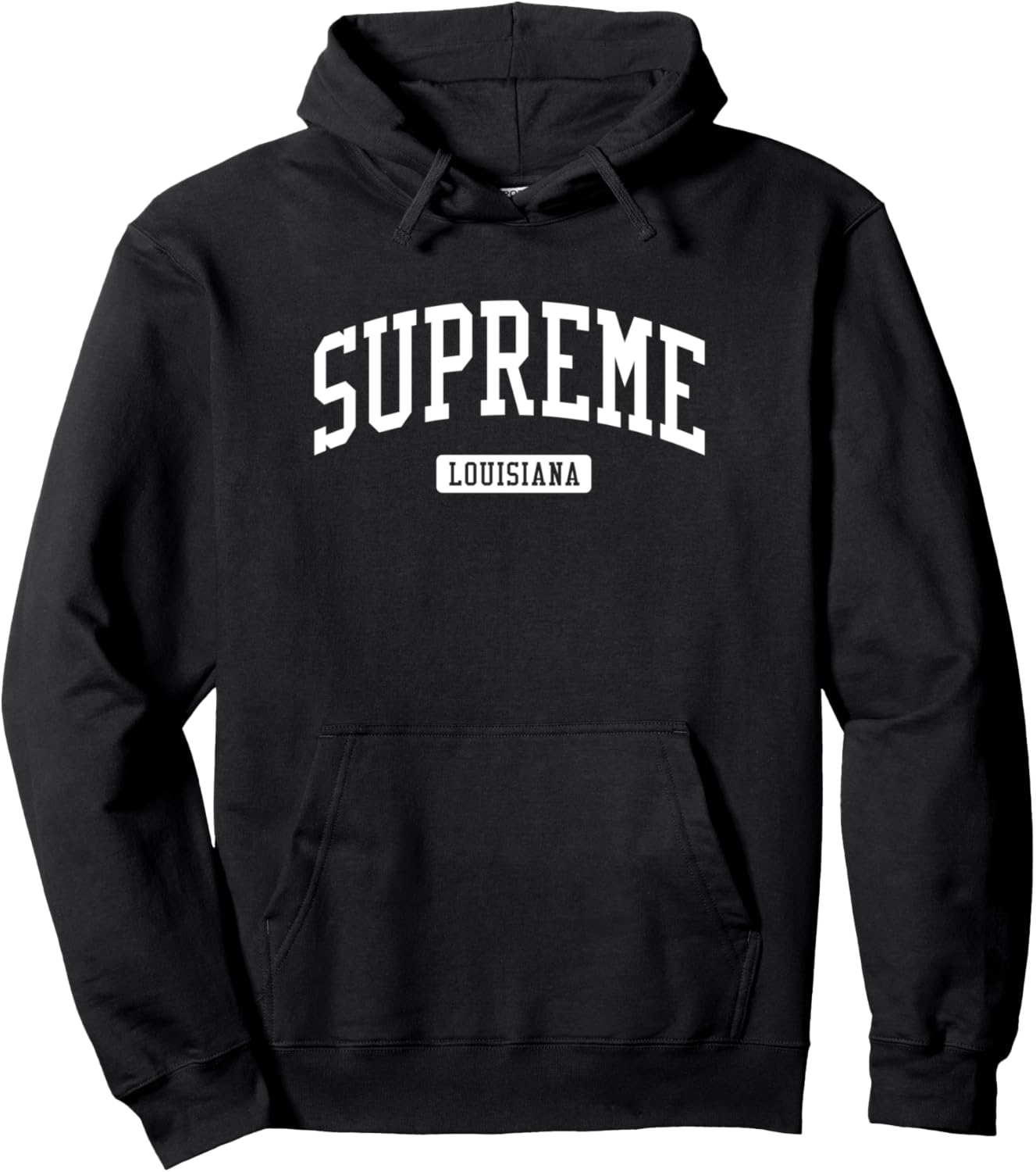 Supreme Louisiana LA Vintage Athletic Sports Design Pullover Hoodie