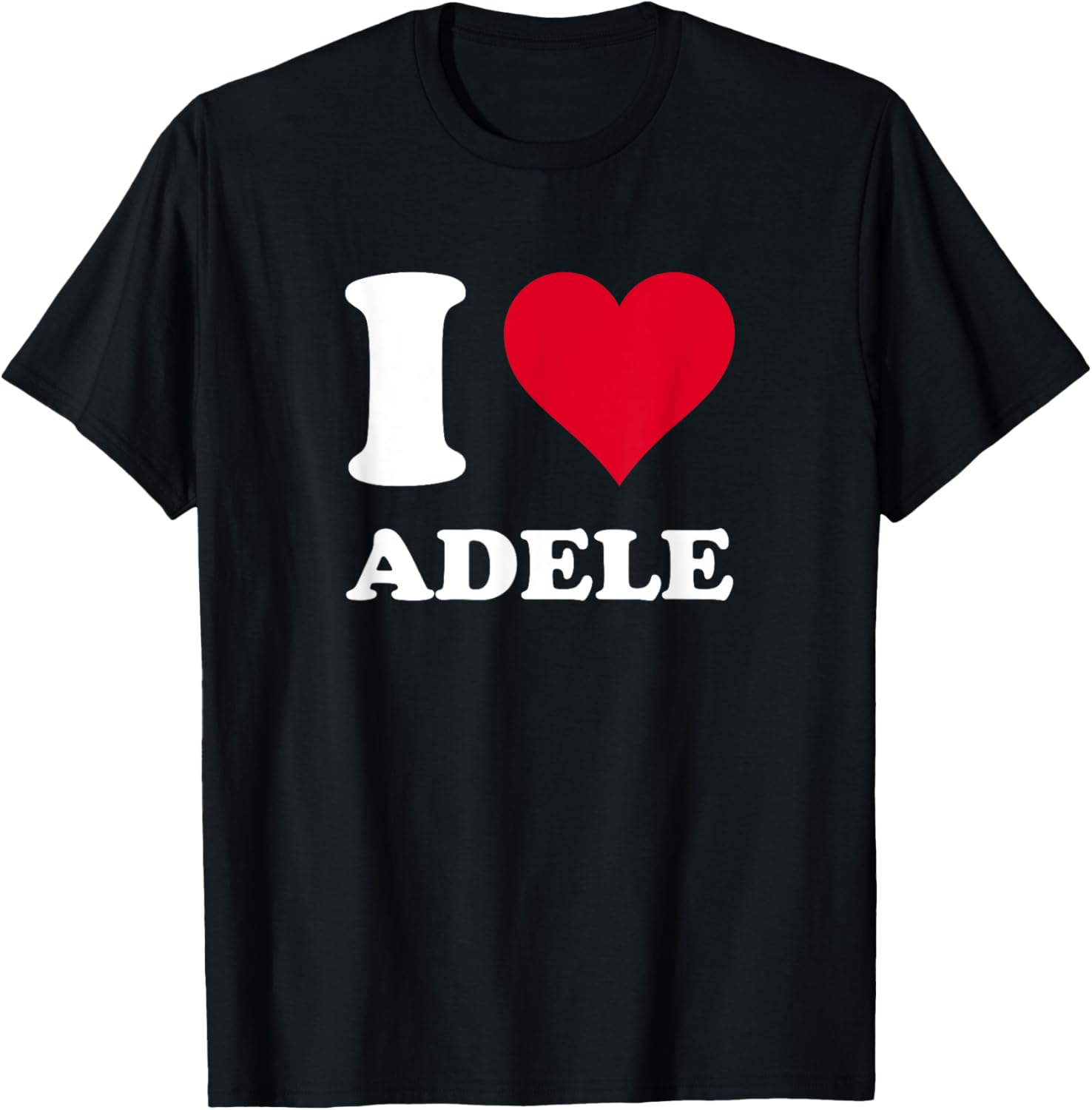 Red Heart I Love Adele T-Shirt