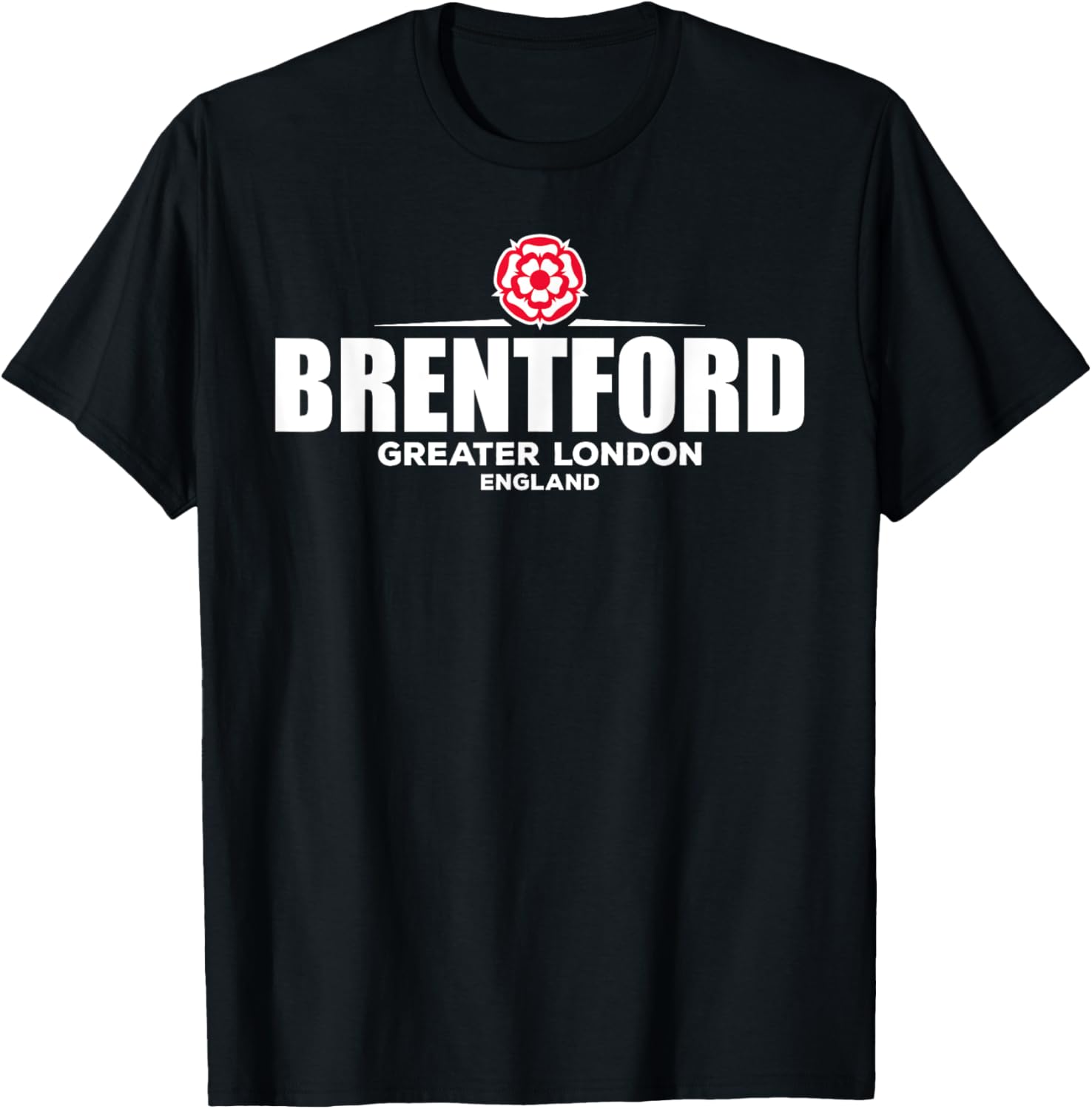 Brentford England Designs Women's & Kids' Black Crew Neck T-Shirt