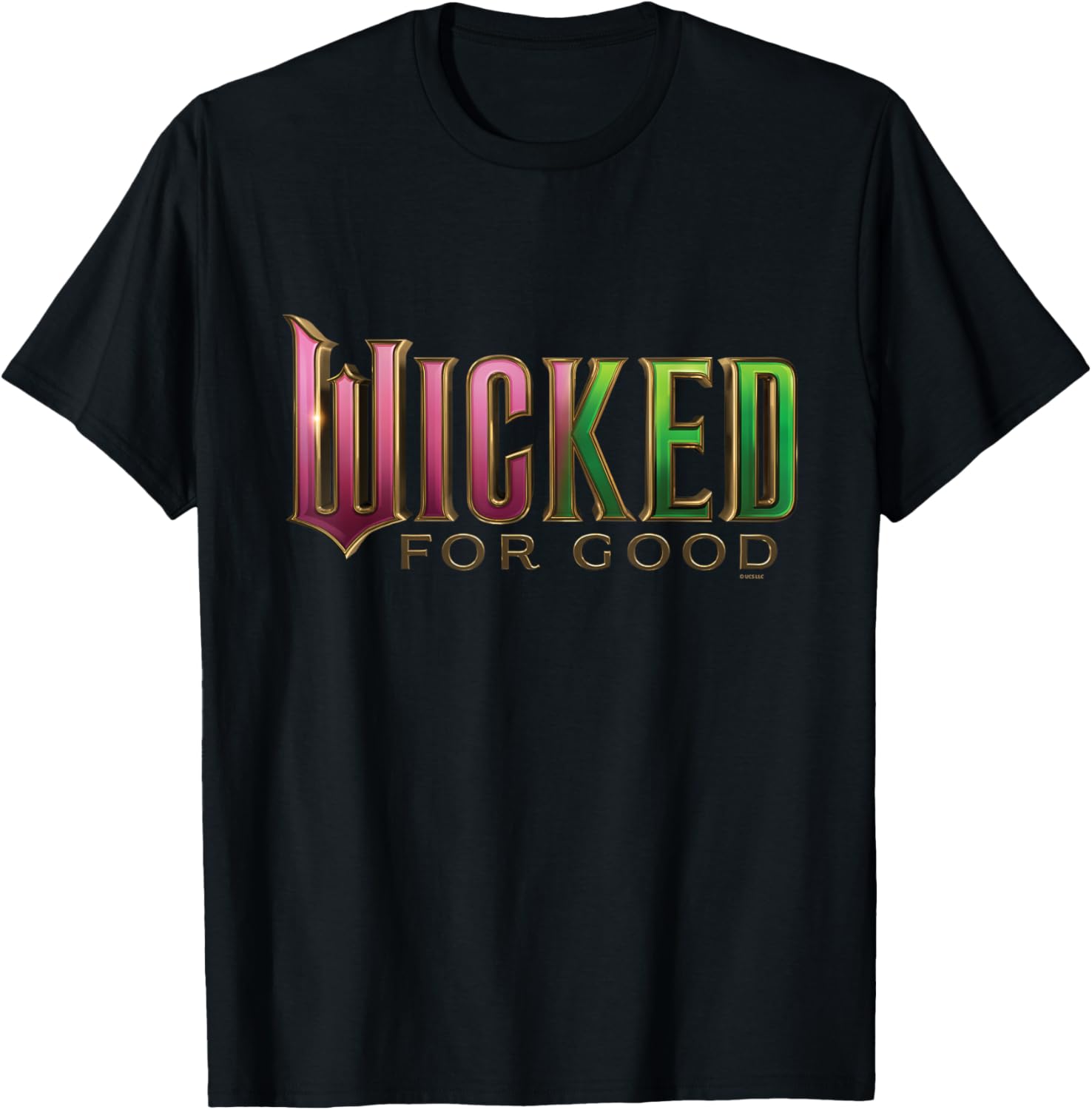 Wicked: For Good Pink To Green Logo T-Shirt