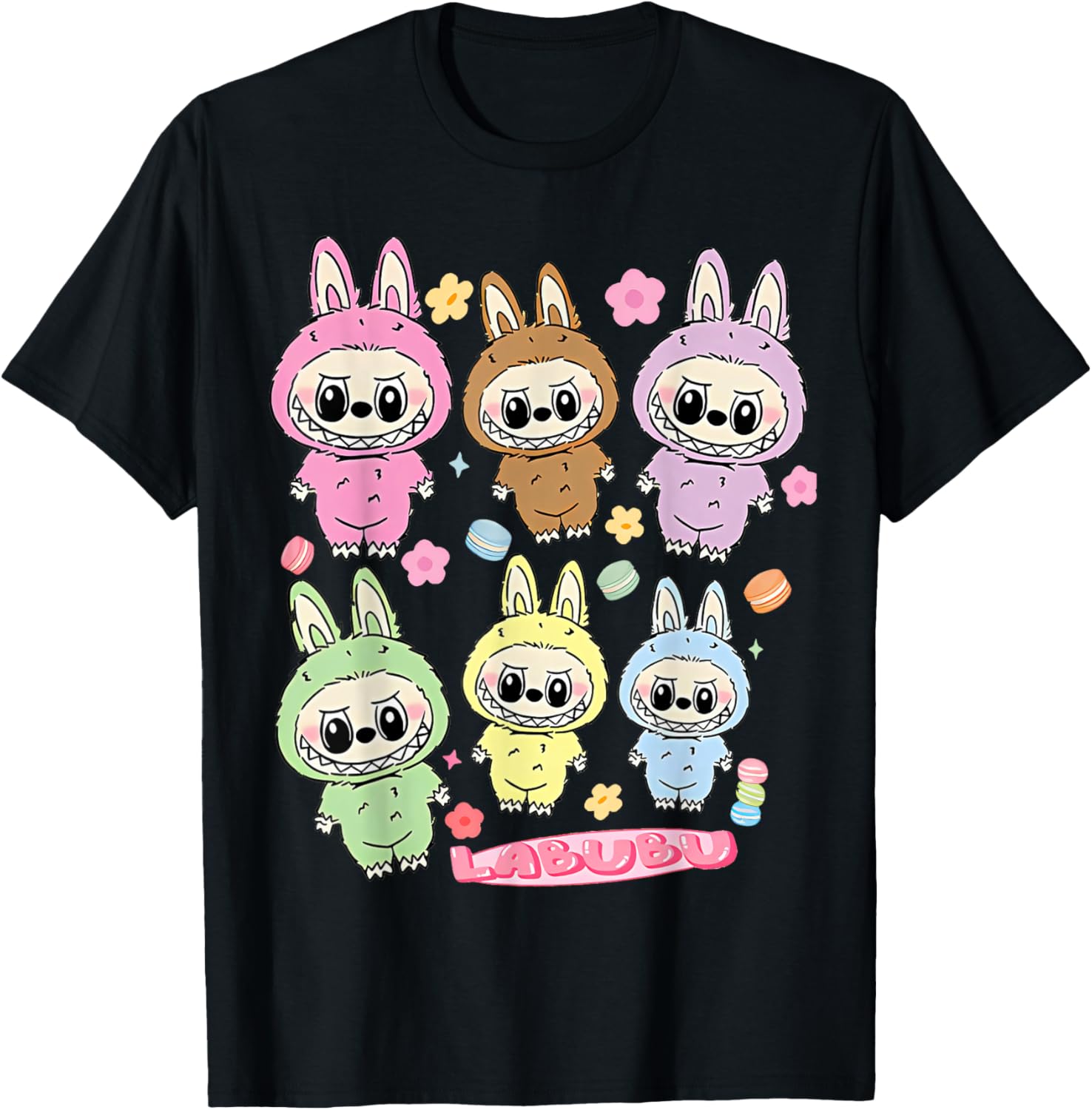 Funny Labubu Lover Cute Labubu The Monsters Women T-Shirt